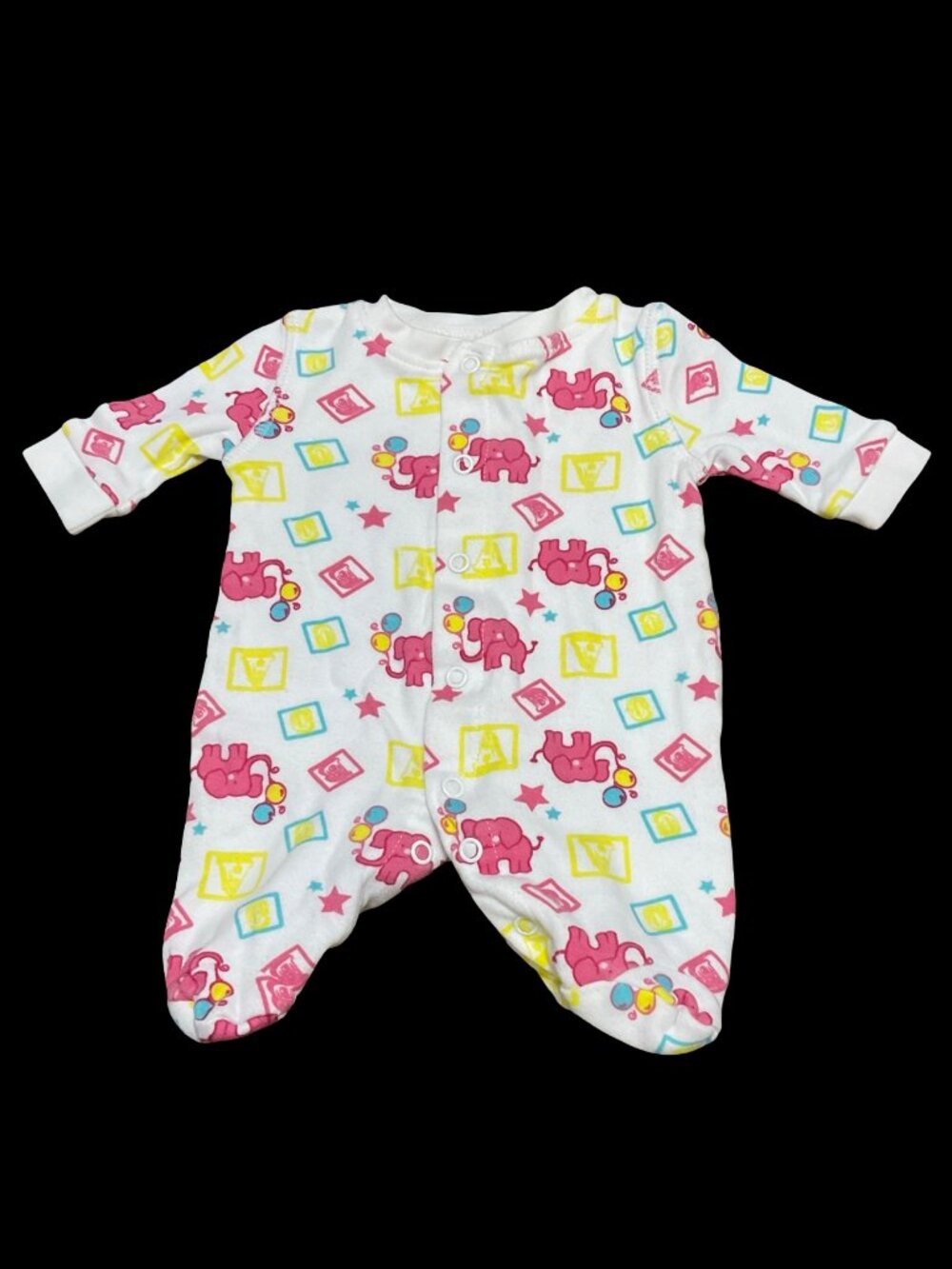👣 10/$25 - White Elephant Print Sleeper